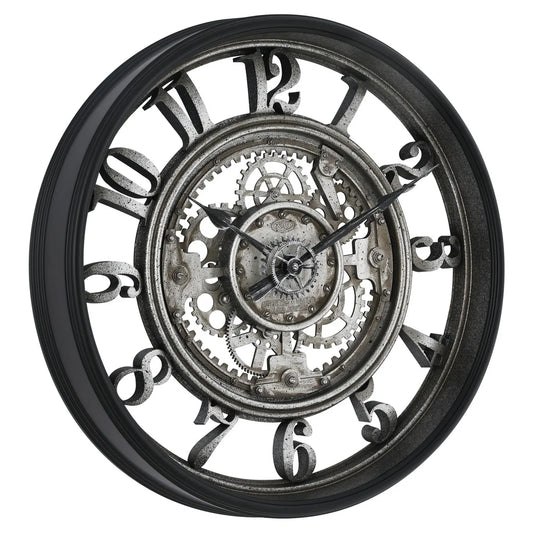 Wall Clock 20" Rustic Metal Decor