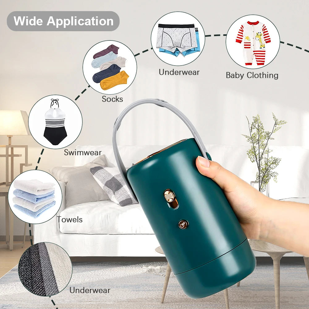 Portable Clothes Dryer Multifunctional Travel Mini UV Mute Electric Heating Drying Cloudy Days with Warm Quilt Drying Shoes Tube