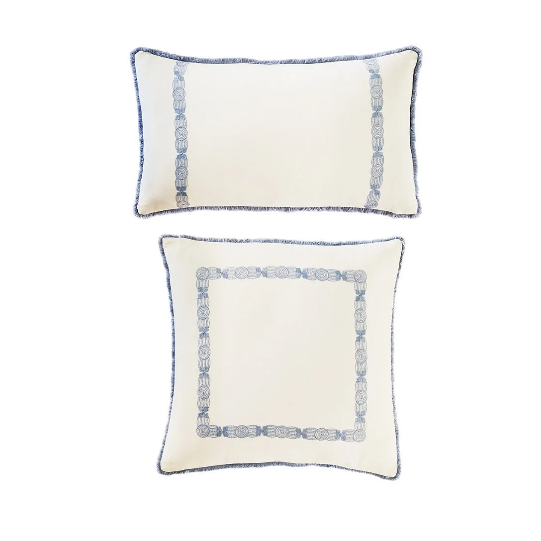 Embroidered Cotton Pillow Covers