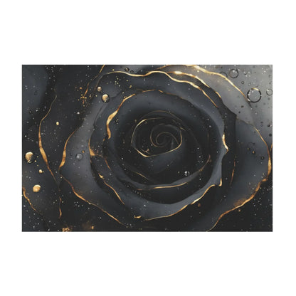 Black Rose Canvas Wall Art