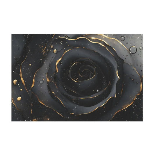 Black Rose Canvas Wall Art