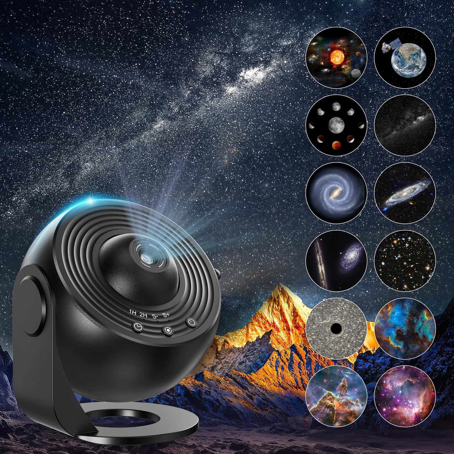 13 In 1 Galaxy Ultra Star Projector LED Night Light