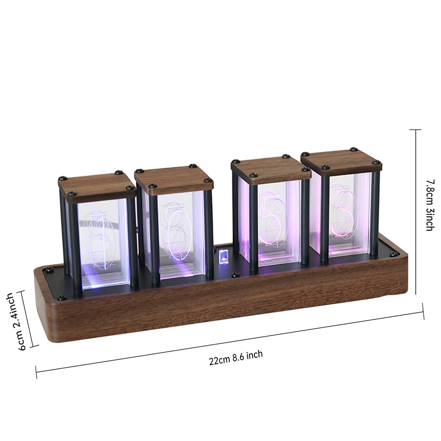 Tube Clock RGB LED Large Display
