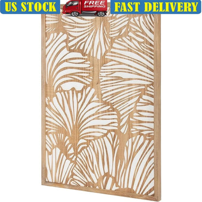 Wood Ginko Leaf Design Wall Art