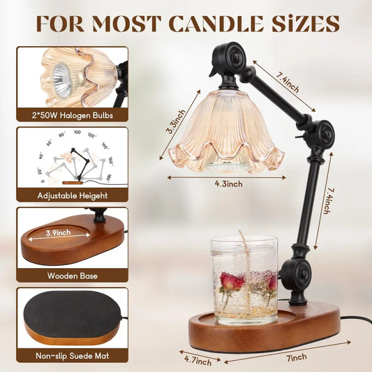 Candle Warmer Lamp with 2 Bulbs