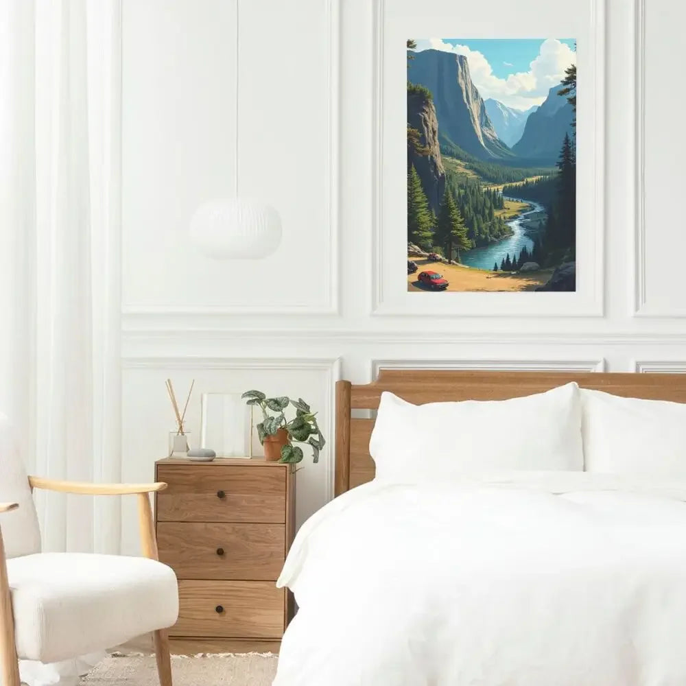 Mountain River Canvas Wall Art