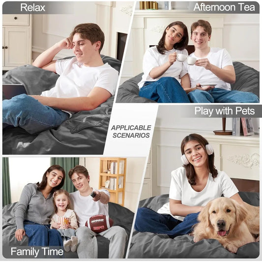 5FT Comfy Bean Bag / Memory Foam Filled