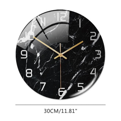 Wall Clock 3D Marble Pattern 8 Designs