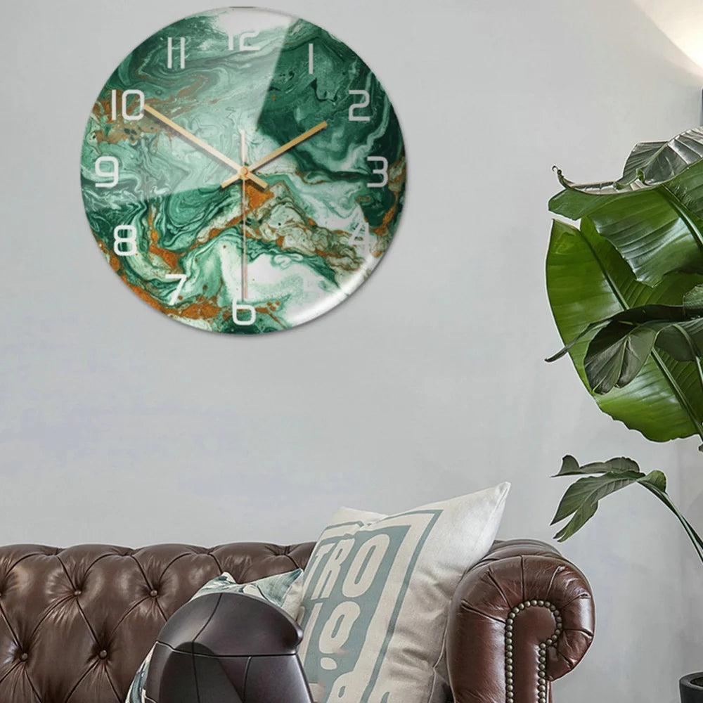 Wall Clock 3D Marble Pattern 8 Designs