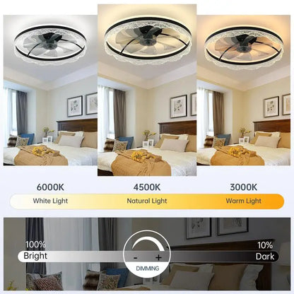 Ceiling Fan with LED Light – 3 Sizes