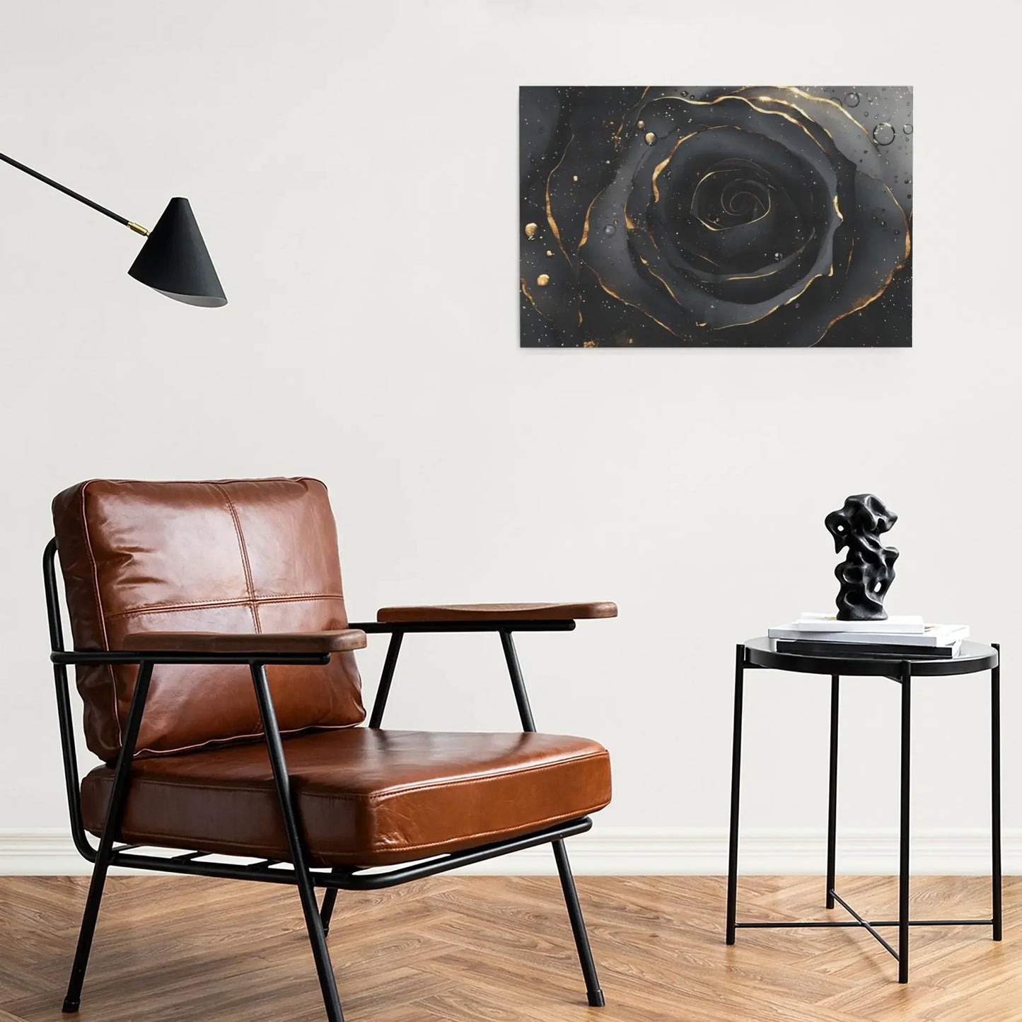 Black Rose Canvas Wall Art