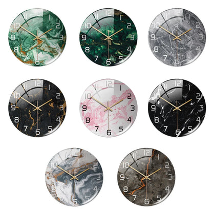 Wall Clock 3D Marble Pattern 8 Designs