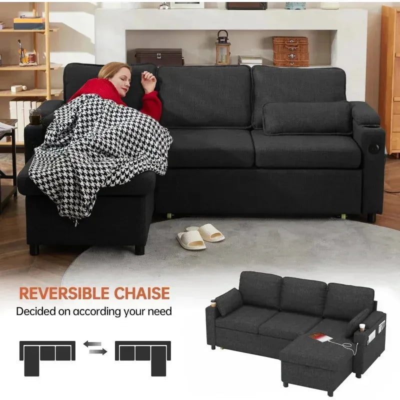 Sofa - L Shaped, Chaise, Sleeper