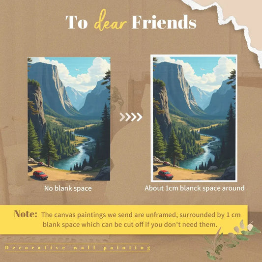 Mountain River Canvas Wall Art