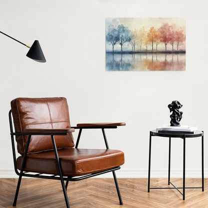 Rainbow Trees Canvas Wall Art