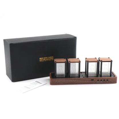 Tube Clock RGB LED Large Display