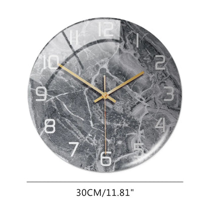 Wall Clock 3D Marble Pattern 8 Designs