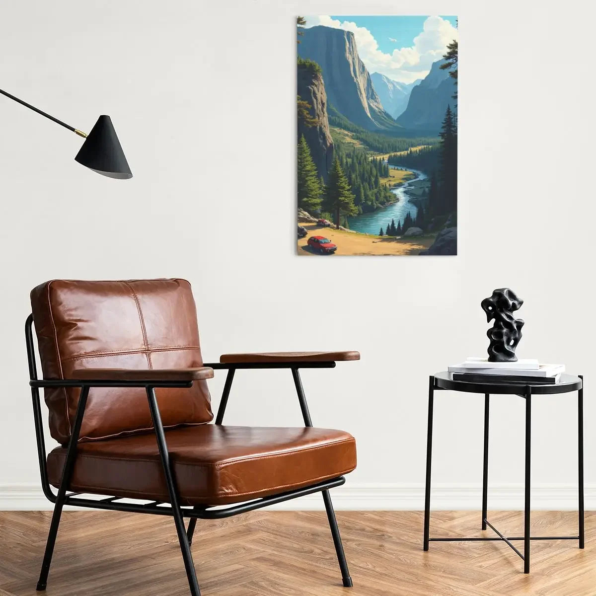 Mountain River Canvas Wall Art