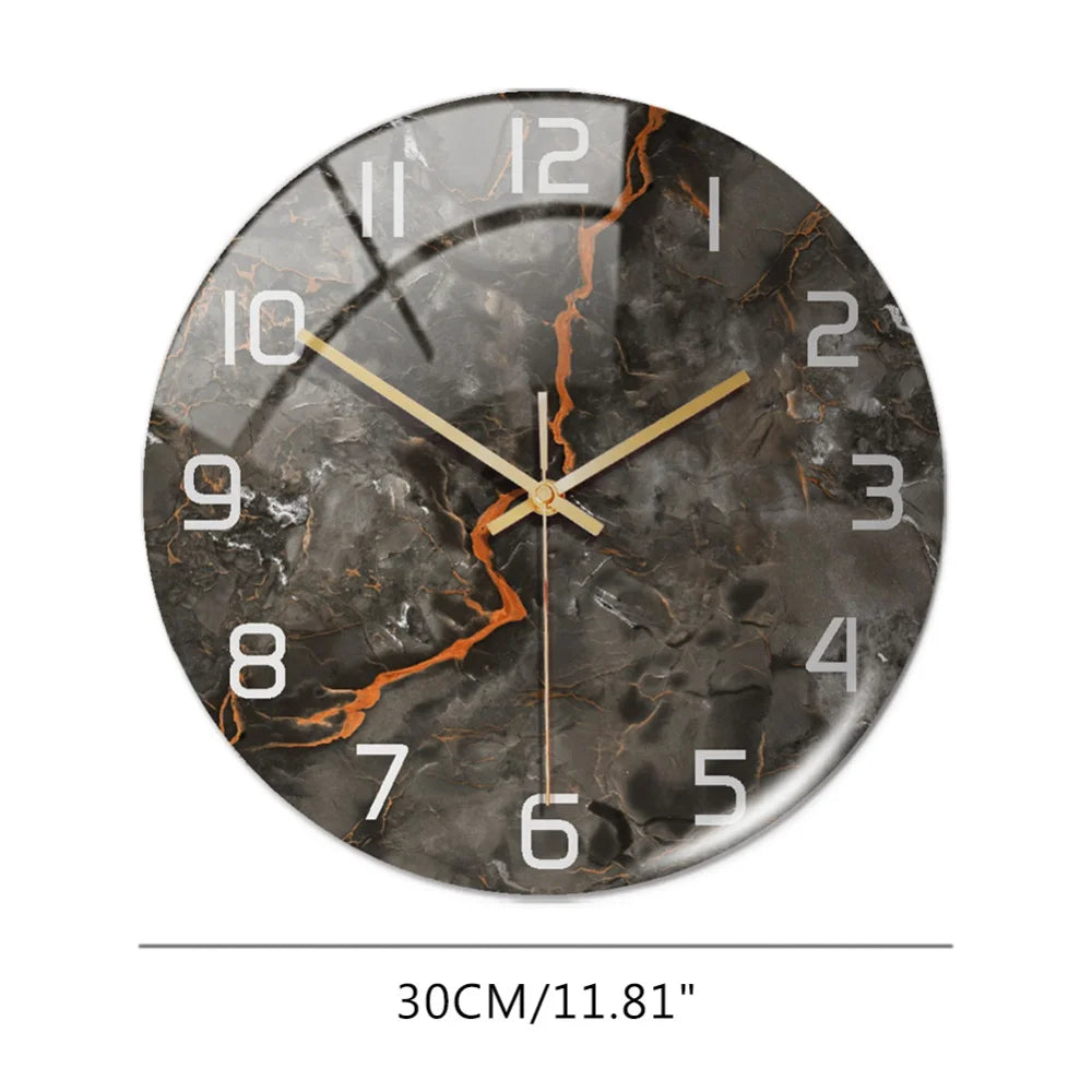Wall Clock 3D Marble Pattern 8 Designs