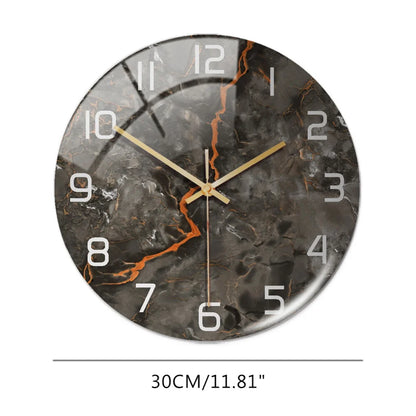 Wall Clock 3D Marble Pattern 8 Designs