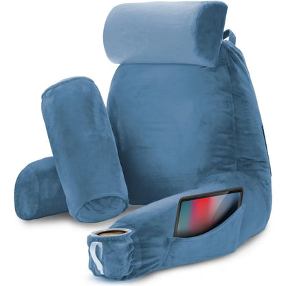 Reading Pillow with Memory Foam, Neck and Lumber Support Pillows