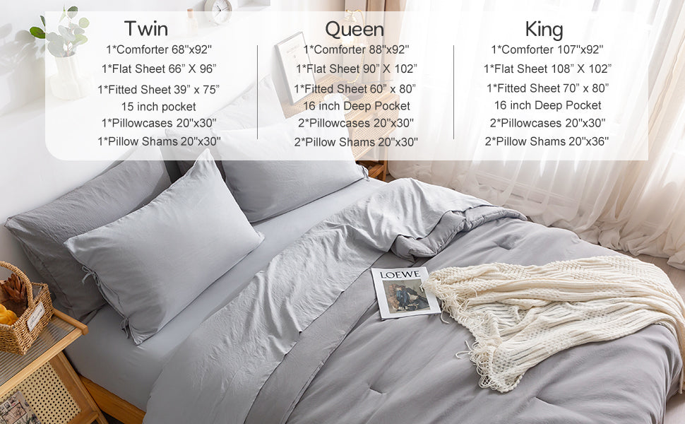 Sheet Set with Comforter - 5/7 Pcs